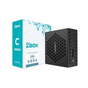 Zotac zbox ci331 mini pc barebone celeron n5100 1.1ghz 2xslot ram so-dimm 2933/2666 mhz max 16gb-1xbay hdd/ssd 2.5 wi-fi 5-no s.o.colore nero