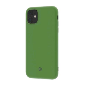 CELLY APPLE iPHONE 11 COVER IN TPU CON RIVESTIMENTO IN SILICONE E FINITURA SOFT-TOUCH VERDE