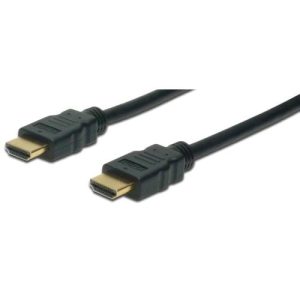 DIGITUS CAVO HDMI 4K 3D MASCHIO/MASCHIO CON ETHERNET TRIPLA SCHERMATURA CONNETTORI PLACCATI IN ORO 10 MT NERO