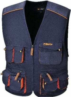 BETA Gilet easy twill 180gr blue tg.S-a-rate-senza-busta-paga-scalapay-pagolight
