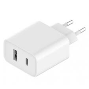 CARICABATTERIE XIAOMI MI 33W WALL CHARGER TYPE-C + USB WHITE BHR4996GL