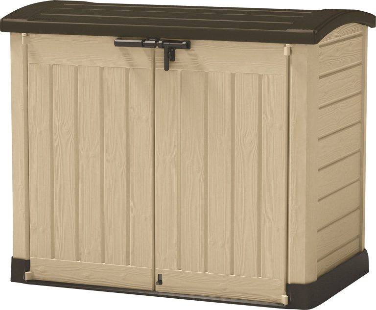 Keter Box Portattrezzi da esterno STORE IT OUT ARC in resina 146x82x120h - 1200 LT beige-a-rate-senza-busta-paga-scalapay-pagolight
