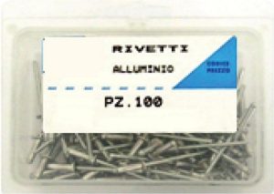 Rivetti In Alluminio Confezione 100 Pezzi - Misura - 3