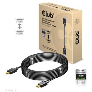 CLUB3D CAC-1375 CAVO HDMI 2.1 MASCHIO/MASCHIOULTRA HIGH SPEED CERTIFICATO 4K 120Hz 8K 60Hz 5 MT NERO