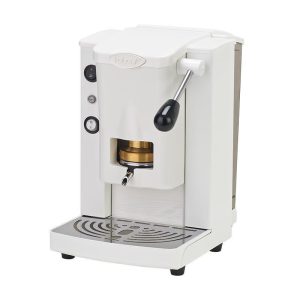Faber piccola slot basic - macchina per caffe`` con pressacialda in ottone - telaio in metallo bianco e frontale in policarbonato bianco