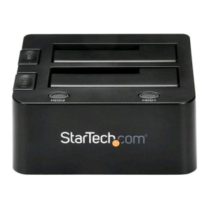 STARTECH SDOCK2U33 DOCKING STATION DUAL-BAY HDD HOT SWAP 2.5"-3.5" SATA III USB 3.0 NERO