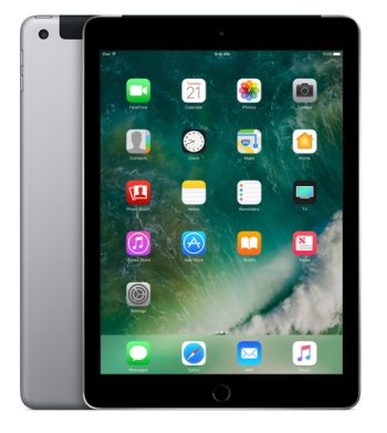Apple iPad 5th 4G LTE 32 GB Wi-Fi 5 iOS 10 Grigio Enjoy Economy Class ricondizionato come nuovo a rate senza busta paga