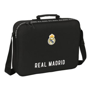 Borsa per la scuola Real Madrid C.F. Corporativa Nero (38 x 28 x 6 cm)
