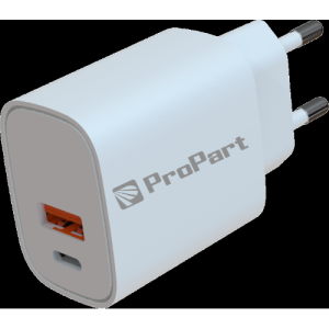 ProPart Caricabatteria 30 Watt PDQC USB-C + A Modello E692-PDQC30W