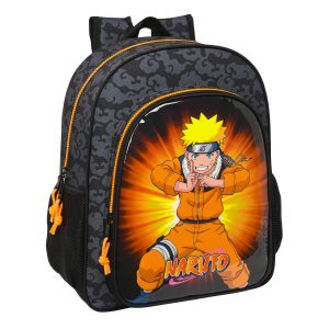 Zaino Scuola Naruto Nero Arancio 32 X 38 X 12 cm