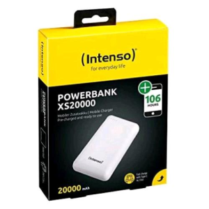 INTENSO POWER BANK 20.000 mAh MICRO USB + TYPE C BIANCO