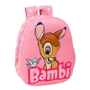 Zaino Scuola 3D Disney Bambi Rosa