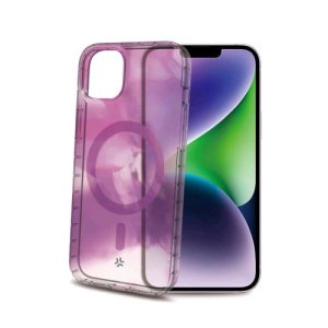 CELLY iPHONE 15 PLUS COVER MAGSHADES COMPATIBILE MAGSAFE IN TPU + POLICARBONATO VIOLET