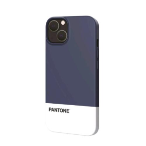 PANTONE APPLE iPHONE 13 COVER IN TPU DOTATA DI UN RIVESTIMENTO IN SILICONE E FINITURA SOFT-TOUCH BLU/ BIANCO LOGO PANTONE