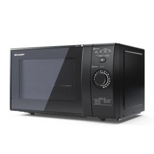 Sharp yc-gg02eb forno a microonde con grill 20l 700w semi digitale 3 livelli di potenza illuminazione interna nero