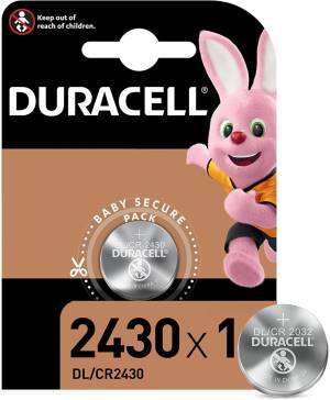 Duracell Batterie Bottone Litio DL/CR2430 1Cnf/1pz