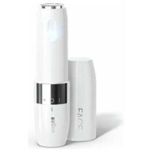 Braun face fs1000 mini depilatore donna viso con luce smartlight bianco