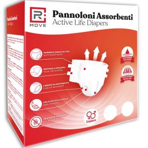 RMove 1 Conf. da 8pz Tg.XL Pannolini Assorbenti ActiveLife Adulto