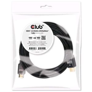 CLUB3D CAVO HDMI 2.0 MALE TO HDMI 2.0 MALE 10 MT HIGH SPEED 4K 60HZ UHD REDMERE BLACK