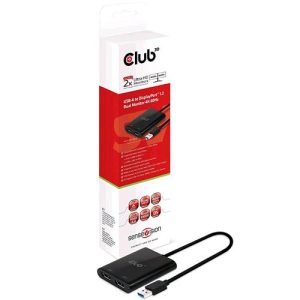 CLUB3D USB-A A DISPLAY PORT 1.2 DUAL MONITOR 4K 60Hz