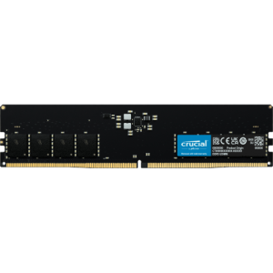 Crucial Pro - DDR5 - modulo - 16 GB - DIMM 288-PIN basso profilo - 5600 MHz / PC5-44800 - CL46 - 1.1 V - senza buffer - on-die ECC - nero opaco
