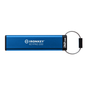 Kingston IronKey Keypad 200 - Chiavetta USB - crittografato - 32 GB - USB 3.2 Gen 1