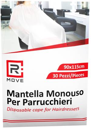RMove 1Confezione da 30 Mantelle Monouso per Parrucchieri 90x/115 1Cnf/30pz