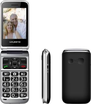 Majestic TLF Sileno 82 SeniorPhone 2.8" Flip Black