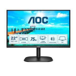 Aoc monitor 21.5`` led va 22b2h 1920x1080 full hd tempo di risposta 4 ms