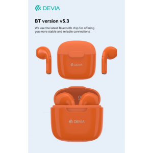 Auricolari Devia TWS-K1 Bluetooth 5.3 EM057 Arancio