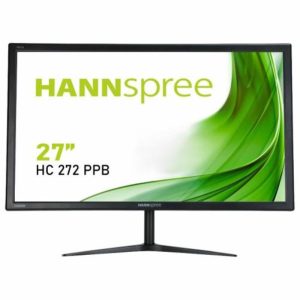 Hannspree hc272ppb 27 led 2k wqhd 2560x1440 pixel 60 hz 5 ms vga hdmi displayport altoparlanti incorporati nero
