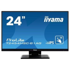 Iiyama monitor 23.8`` led ips multitouch prolite t2454msc-b1ag 1920x1080 full hd tempo di risposta 4 ms