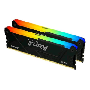 KINGSTON FURY BEAST RGB KIT MEMORIA RAM 2x16GB TOT 32GB 3.200MHz TIPOLOGIA DIMM TECNOLOGIA DDR4 CAS 16