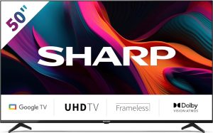 Sharp 50GL4260E Tv 50 pollici Smart Google Tv Harman Kardon Frameless HDR-a-rate-senza-busta-paga-scalapay-pagolight